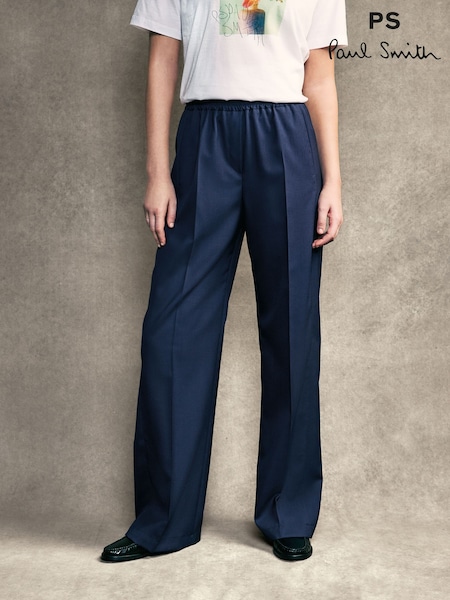 PS Paul Smith Dark Blue Tailored Trousers (AV8987) | ₪1,559