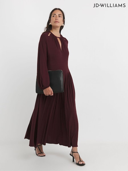JD Williams 2-In-1 Pleated Keyhole Detail Dress (AV9077) | 287 LEI