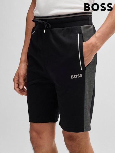 BOSS Black Contrast Piping Cotton Blend Shorts (AV9142) | €64
