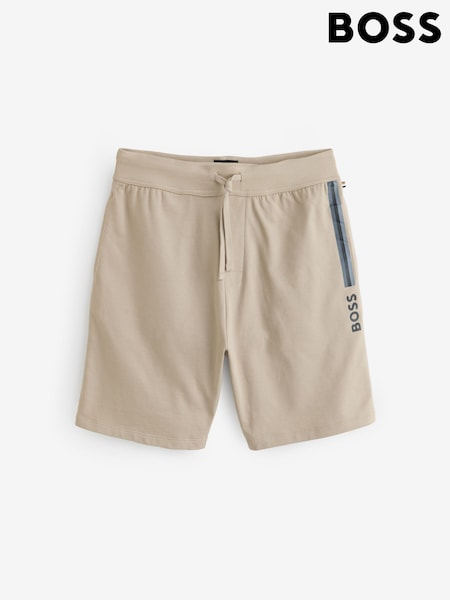 BOSS Natural Cotton-Terry 100% Cotton Shorts With Logo Print (AV9152) | €91