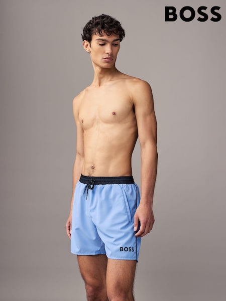 BOSS Blue Starfish Quick Dry Swim Shorts (AV9165) | kr700
