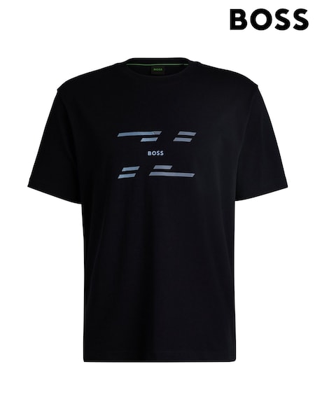 BOSS Black Regular Fit Seasonal Graphic Print 100% Cotton T-Shirt (AV9223) | AED518