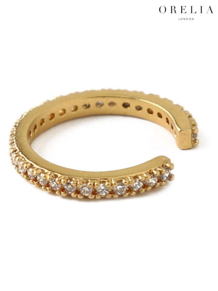 Orelia London Gold Tone Fine Pave Single Ear Cuffs (AV9240) | €25