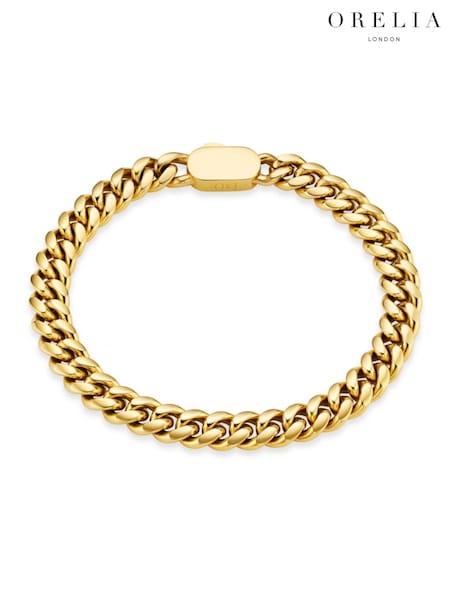 Orelia London Chunky Flat Curb and  Solid Clasp Bracelet (AV9245) | €35
