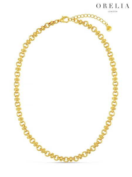 Orelia London Gold Tone Cross Link Chain Necklace (AV9251) | €37