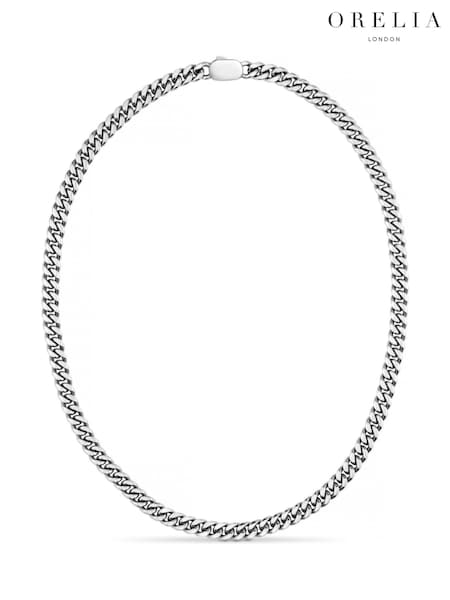 Orelia London Chunky Flat Curb & Solid Clasp Necklace (AV9257) | €40
