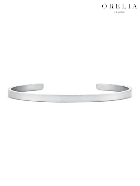 Orelia London Silver Tone Simple Metal Cuff Bracelet (AV9258) | €32