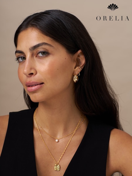 Orelia London Interlocking Hoop Earrings (AV9287) | €32