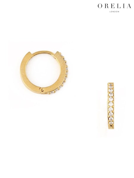 Orelia London Pave Huggie Hoop Earrings (AV9290) | €32