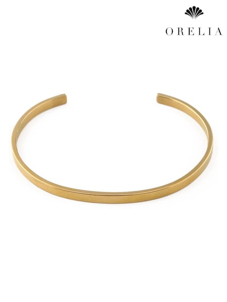 Orelia London Gold Tone Simple Metal Cuff Bracelet (AV9315) | €32
