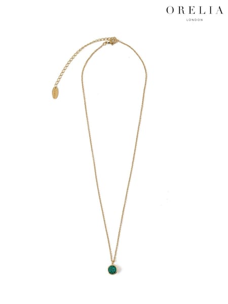 Orelia London Swarovski Emerald Ditsy Necklace (AV9353) | €35