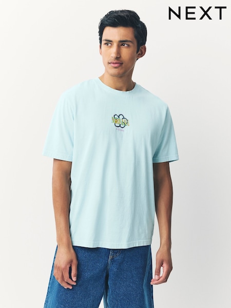 Blue Nirvana Regular Fit Band Graphic Print T-Shirt (AV9397) | €33
