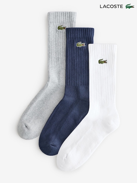 Lacoste Black/white Logo Socks 3 Pack (AV9462) | €36