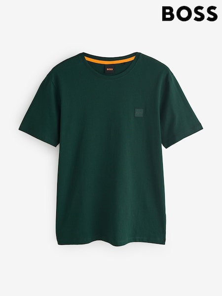 Grün - Boss Relaxed Fit Tales Logo Patch Jersey T-shirt (AV9996) | 70 €