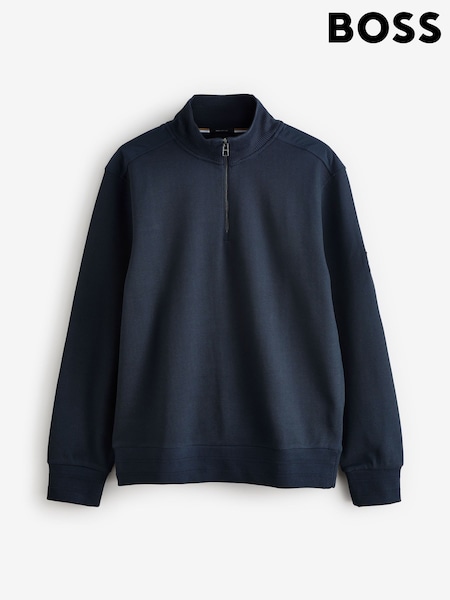 BOSS Regular Fit Mercerised 100% Cotton Sweatshirt With Logo Patch (AW0005) | 933 LEI