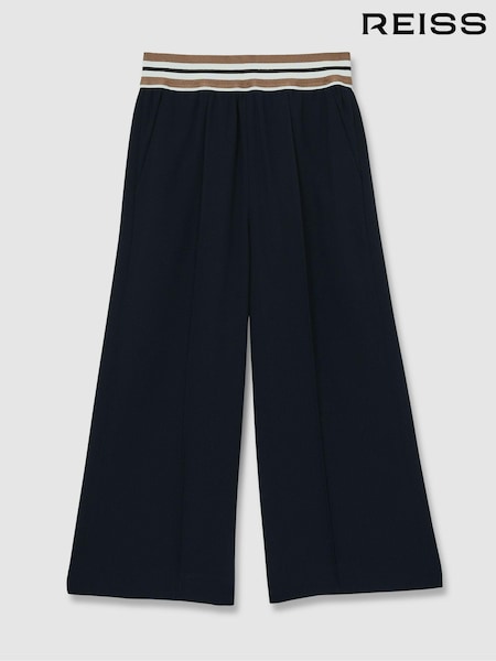 Reiss Abs Stripe-Waistband Wide-Leg Trousers (AW0074) | ‏346 د.إ.‏