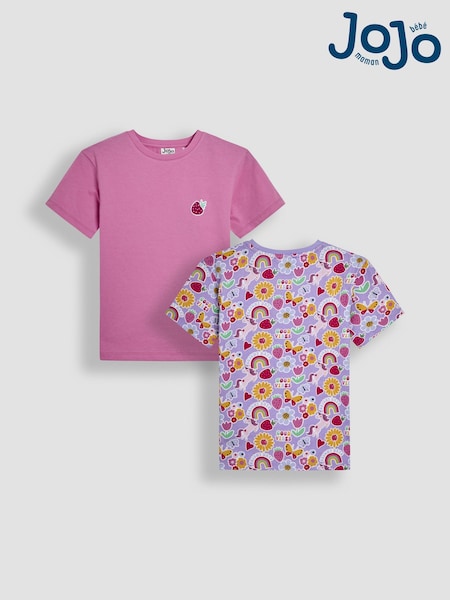 JoJo Maman Bébé Classic Crew Neck T-Shirts 2 Pack (AW0107) | 35 € - 37 €