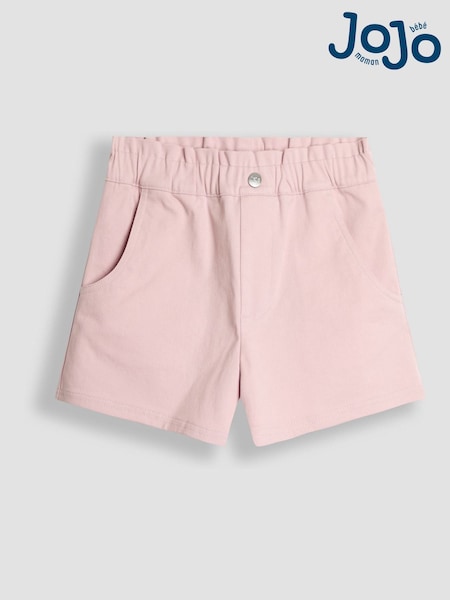 JoJo Maman Bébé Rose Pink Twill Turn-up Hem Shorts (AW0113) | €32 - €34