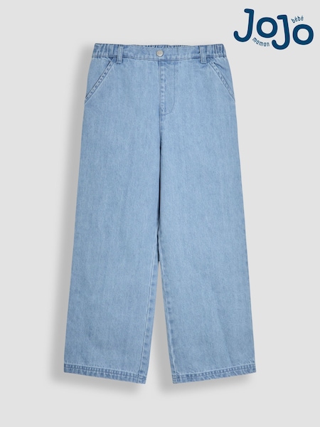 JoJo Maman Bébé Denim Blue Wide Leg Trousers (AW0114) | €34 - €35