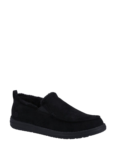 Skechers Black Relaxed Fit Melson Willmore Slippers (AW0187) | €72