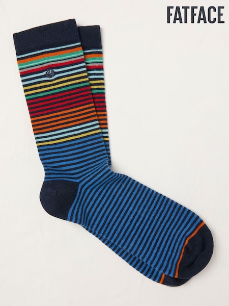 FatFace Blue Stripe Sock (AW0273) | €11