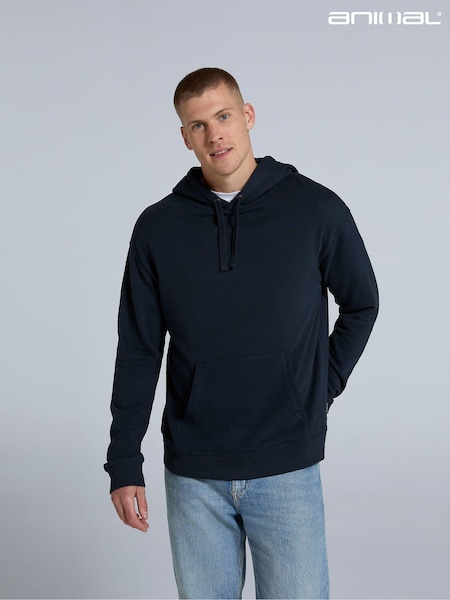 Sininen - Animal Mens Icon Drop Shoulder 100% Cotton Hoodie (AW0285) | €77
