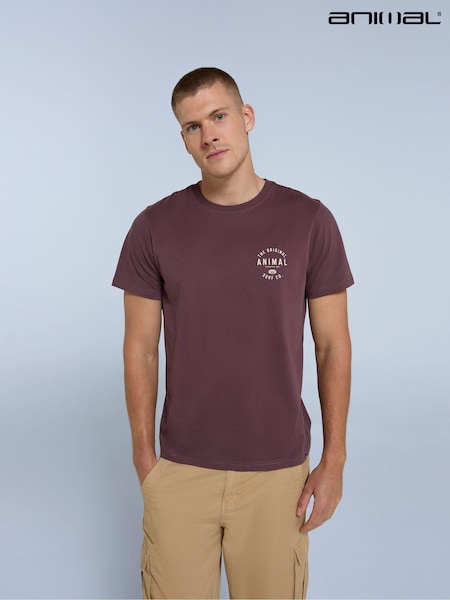Animal Orange Rust Mens Jacob T-Shirt (AW0326) | €36
