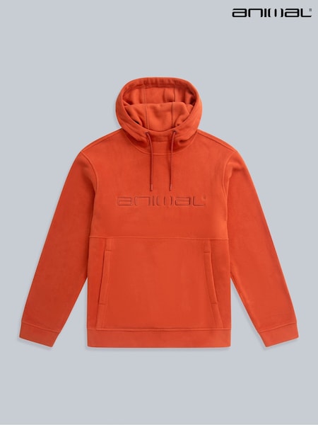 כתום - Animal Mens Louis Recycled Fleece Hoodie (AW0341) | ‏277‏₪