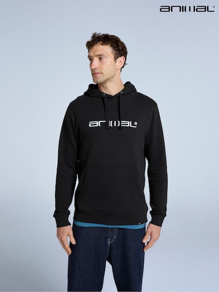 Animal Black Mens Driver Logo Hoodie (AW0344) | R$ 485