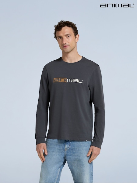 Animal Grey Mens Tommy Graphic Print UV Max 100% Cotton T-Shirt (AW0349) | 173 QAR