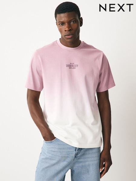 Рожевий - 100% Cotton Dip Dye футболки (AW0525) | 817 грн