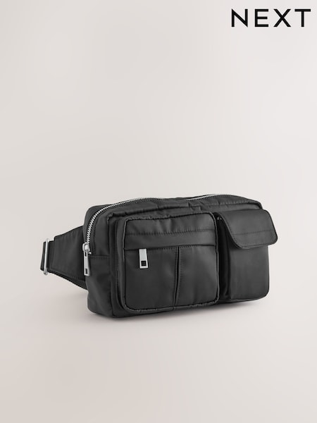 Black Nylon Modular Crossbody Bag (AW0611) | €32