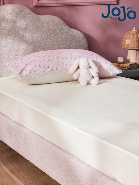 Jojo Maman Bébé Pink Fitted Polka Dot 180 Thread Count Fitted Sheet (AW0645) | €25 - €34