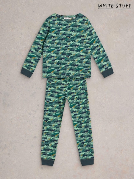 White Stuff Green Camo Bear Pyjamas Set (AW0791) | €17