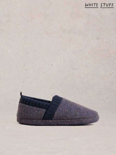White Stuff Blue Ray Closed Back Slippers (AW0803) | €43