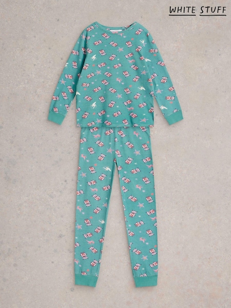 White Stuff Blue Robots Pyjamas Set (AW0829) | €17
