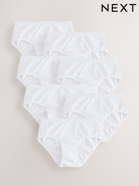Weiß - Lace Briefs 7 Pack (1.5-16yrs) (AW0842) | 13 € - 18 €