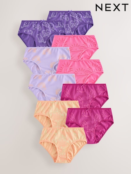 Roza/vijola - Briefs 10 Pack (1.5-16yrs) (AW0843) | € 16 - € 22