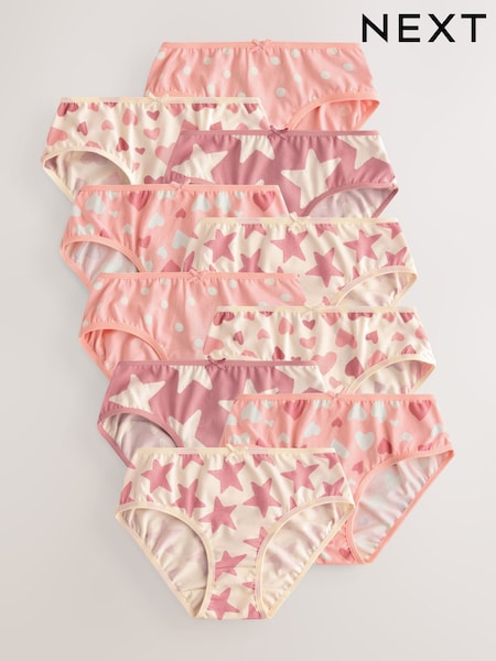 Pink Briefs 10 Pack (1.5-16yrs) (AW0844) | €16.50 - €22.50