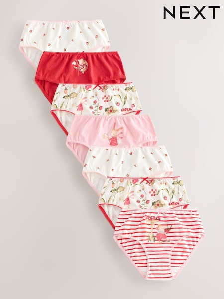 Red Bunny Briefs 7 Pack (1.5-12yrs) (AW0845) | €14 - €17