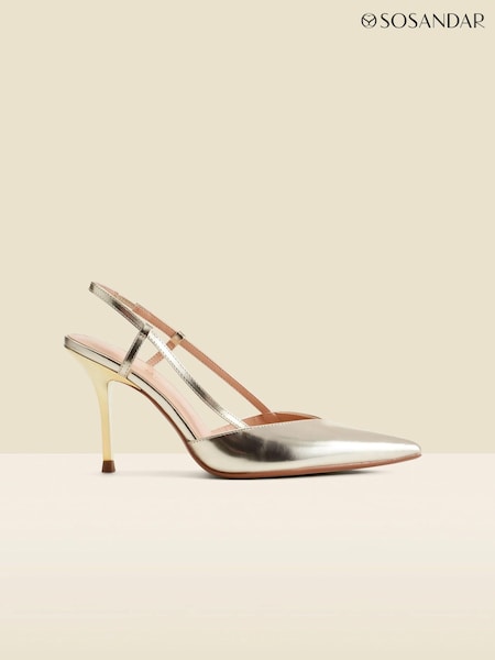Sosandar Flared Heel Slingback Court Shoes (AW0879) | ‏518 د.إ.‏