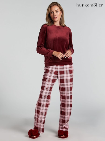 Hunkemöller Red Velvet Pyjamas Set (AW1100) | €27