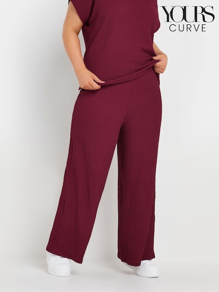 Yours Curve Red Limited Bubble Rex Trousers (AW1209) | €42