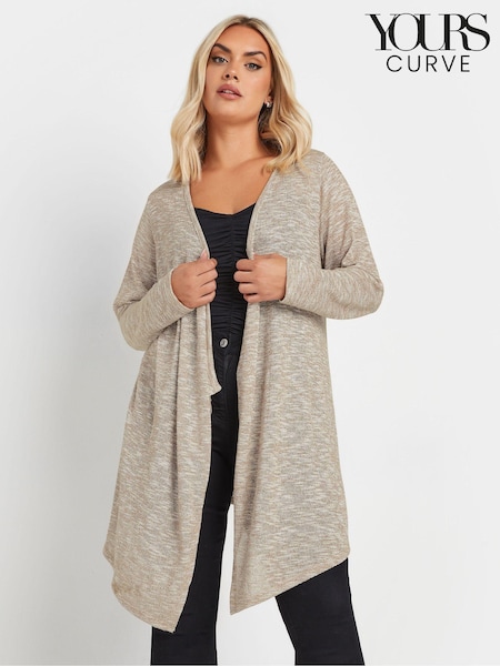 Yours Curve Waterfall Soft Touch Cardigan (AW1220) | € 37