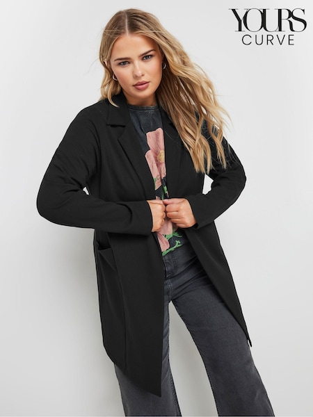 Schwarz - Yours Curve Casual Blazer (AW1222) | 57 €