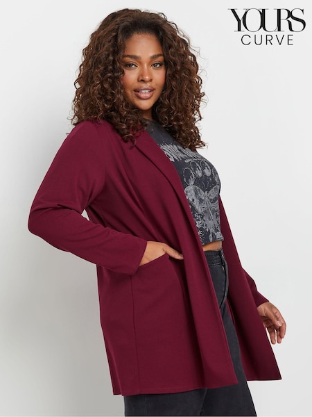 Röd - Yours Curve Casual Blazer (AW1234) | kr780