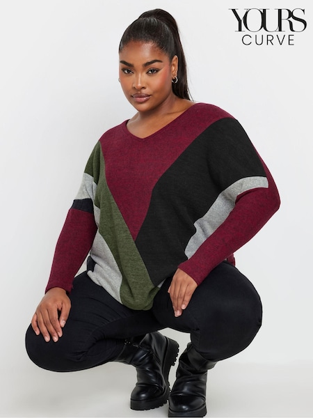 Yours Curve Red Soft Touch Sweatshirt (AW1242) | €41