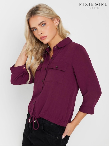 PixieGirl Petite Red Drawcord Shirt (AW1322) | €41