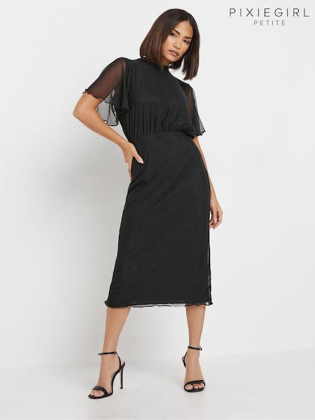 PixieGirl Petite Mesh Midi Dress (AW1323) | €61