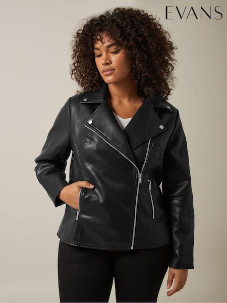 Evans PU Biker Black Jacket (AW1496) | €114